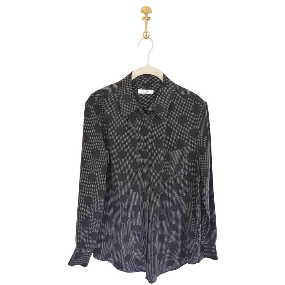 Equipment Silk Blouse Polka Dot Size X Small